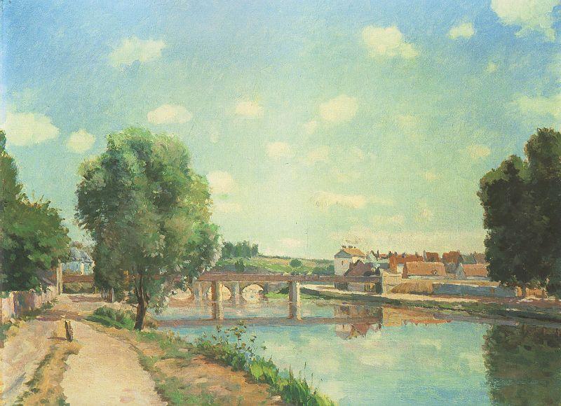 Camille Pissaro The Railway Bridge, Pontoise